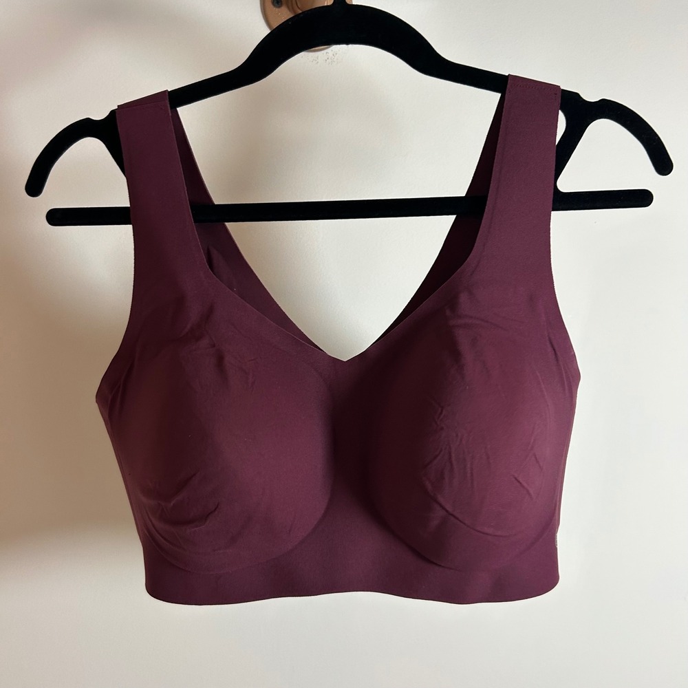 Honeylove SoftForm Bra Fig Burgundy Wire Free Seamless Size 1X 40C 40D LWBR0102